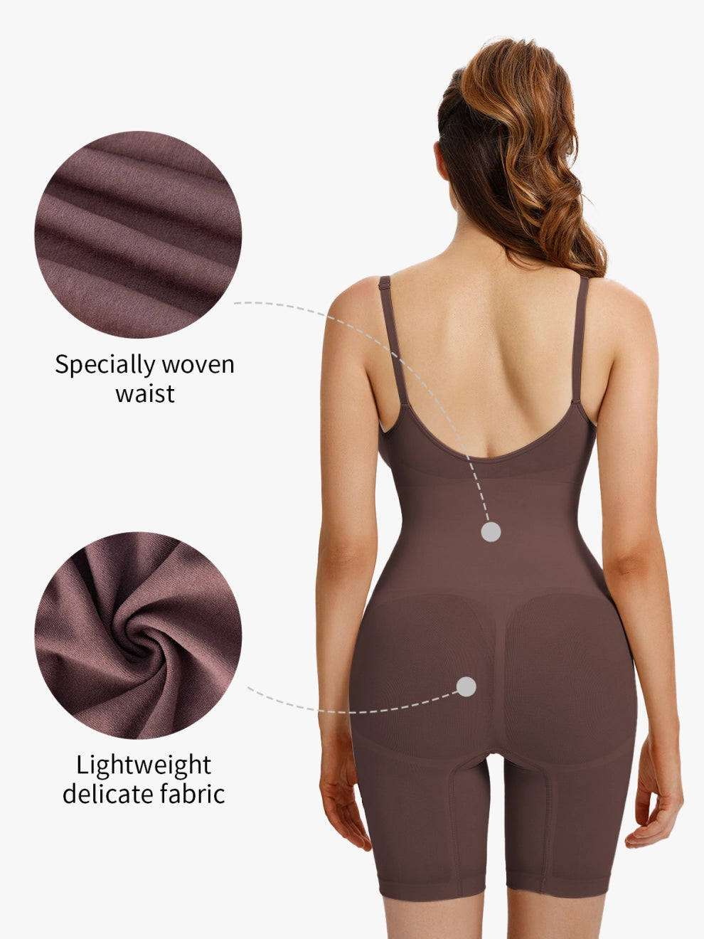 Curves & Shape Bodysuit™ - Brown