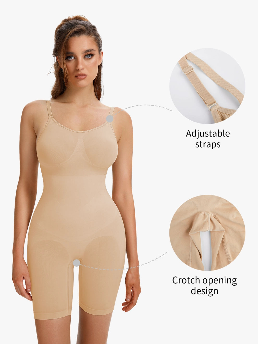 Curves & Shape Bodysuit™ - Beige