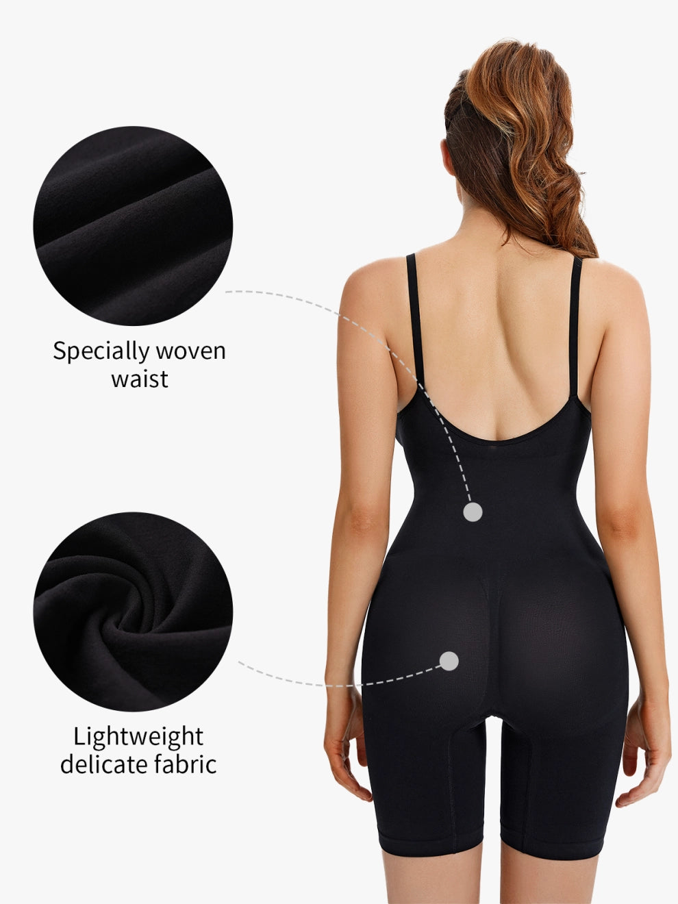 Curves & Shape Bodysuit™ - Black